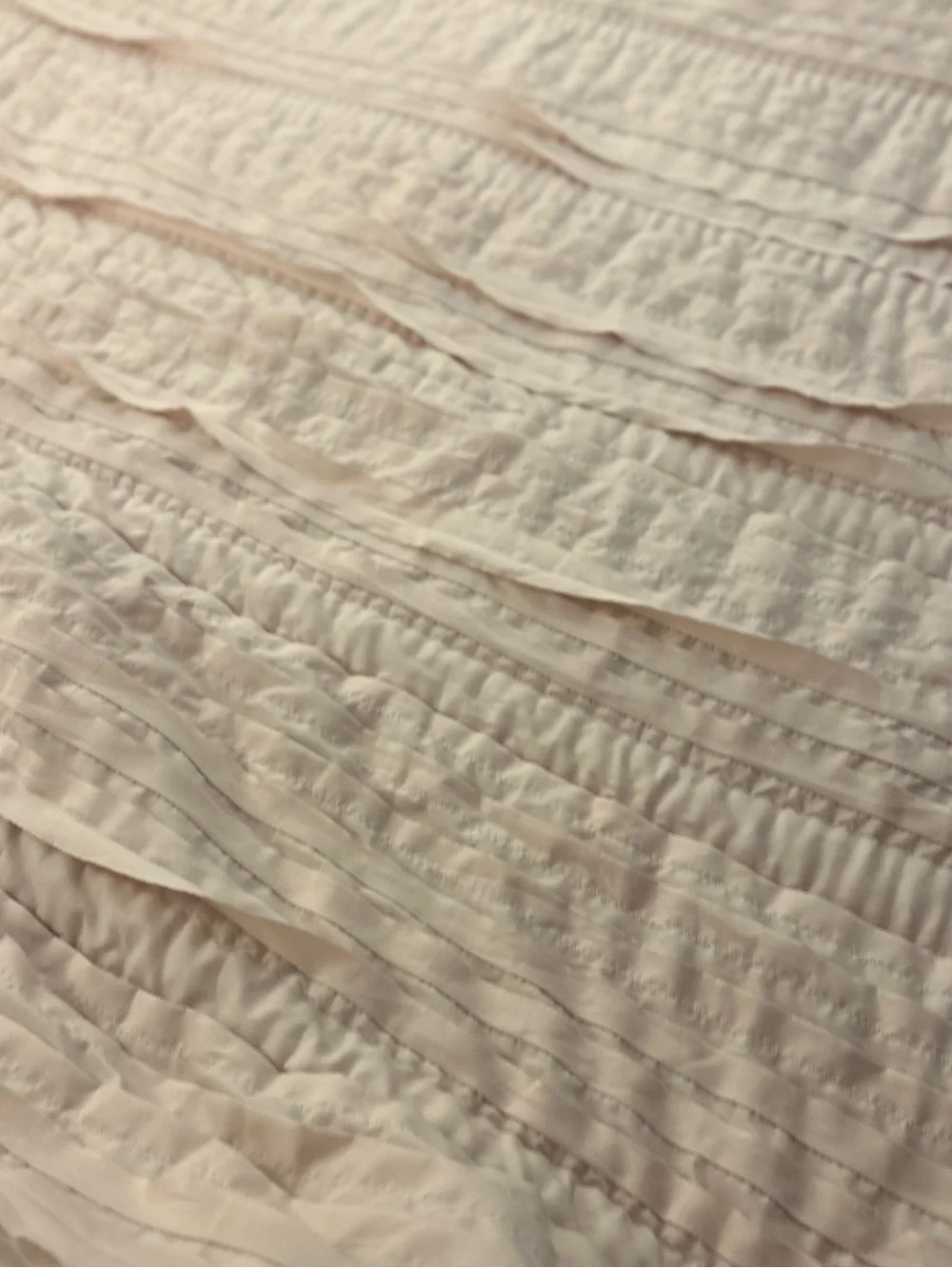 Pottery Barn Teen Pretty Pleats Blush Pleated Comforter Set plus Two Shams